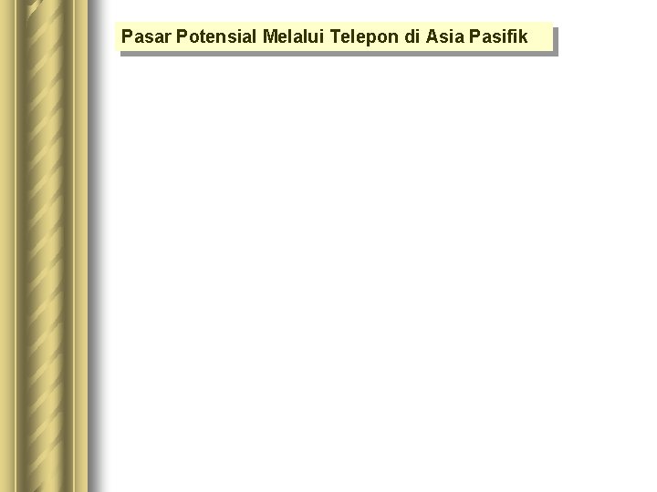 Pasar Potensial Melalui Telepon di Asia Pasifik 