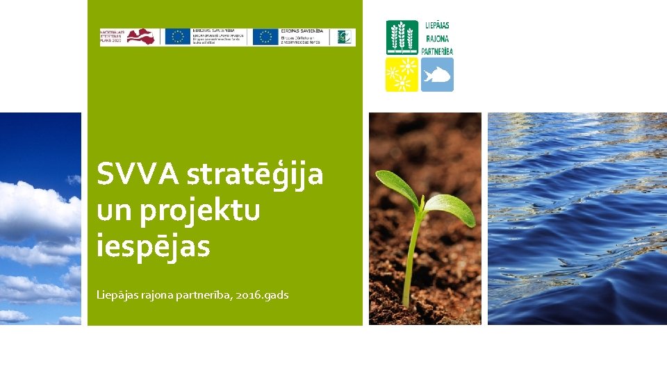 SVVA stratēģija un projektu iespējas Liepājas rajona partnerība, 2016. gads 