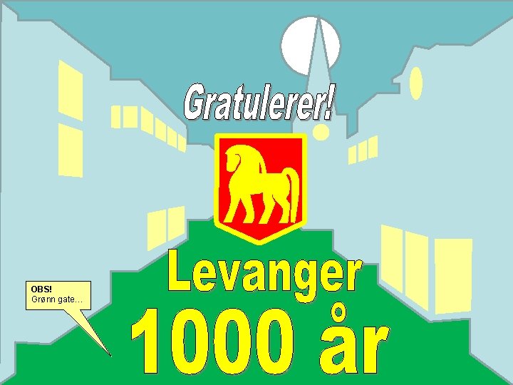 0 OBS! Grønn gate… 