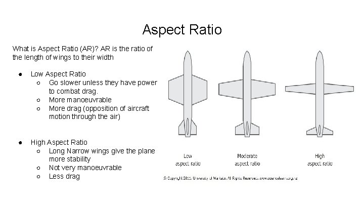 Aspect Ratio What is Aspect Ratio (AR)? AR is the ratio of the length