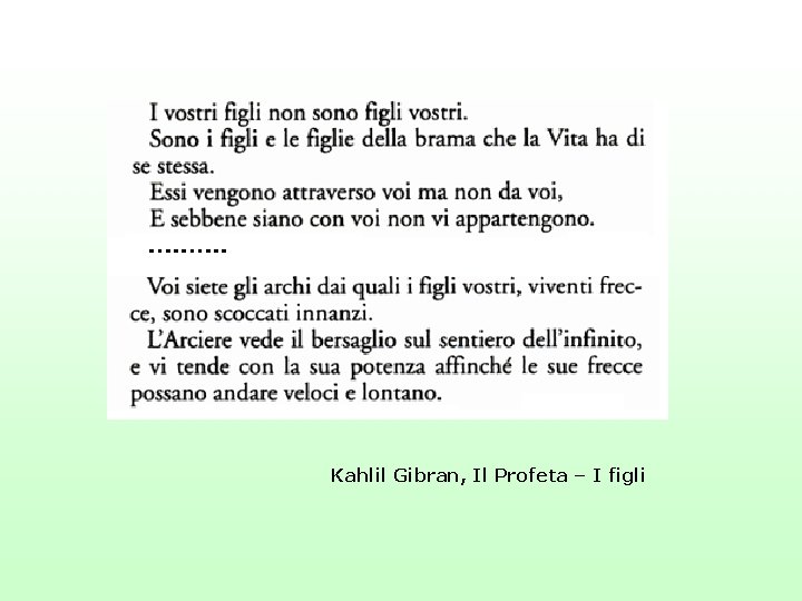 Kahlil Gibran, Il Profeta – I figli 