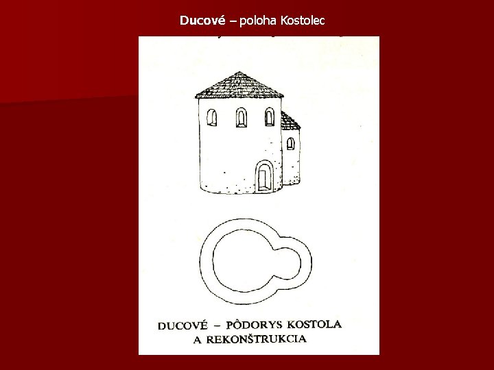 Ducové – poloha Kostolec 