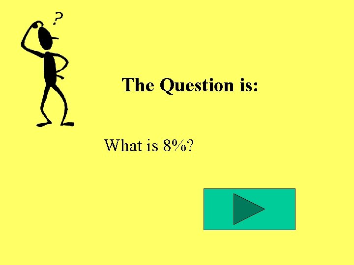 The Question is: What is 8%? The Question is: What is 8%?