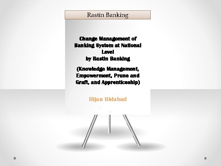 Rastin Banking Change Management of Banking System at National Level by Rastin Banking (Knowledge