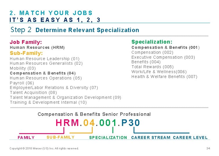 2. MATCH YOUR JOBS IT’S AS EASY AS 1, 2, 3 Step 2 Determine