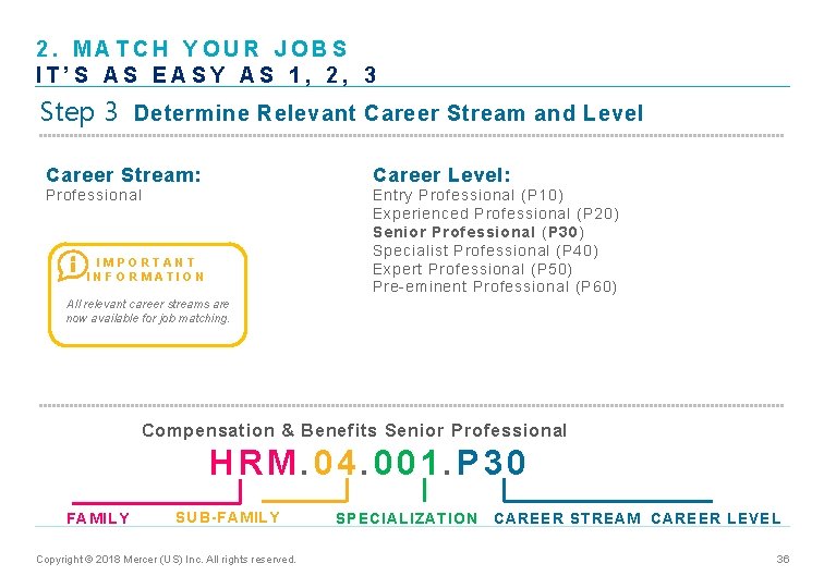 2. MATCH YOUR JOBS IT’S AS EASY AS 1, 2, 3 Step 3 Determine