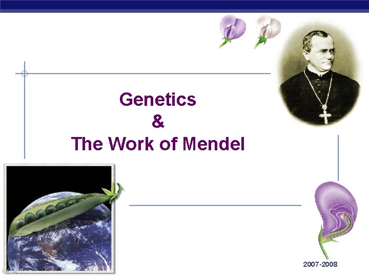 Genetics & The Work of Mendel Regents Biology 2007 -2008 