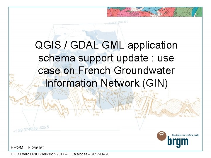 QGIS / GDAL GML application schema support update : use case on French Groundwater