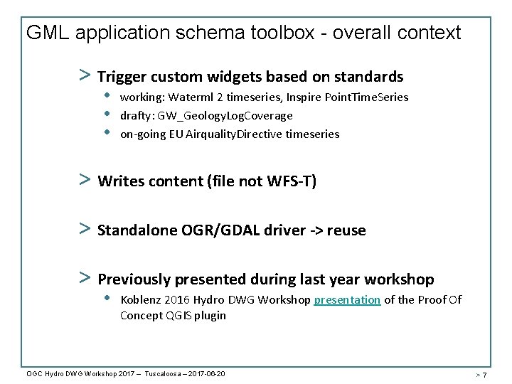 GML application schema toolbox - overall context > Trigger custom widgets based on standards