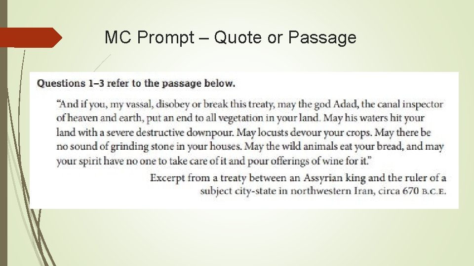 MC Prompt – Quote or Passage 