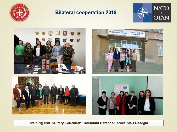 Bilateral cooperation 2018 Training and Military Education Command Defence Forces Mo. D Georgia 