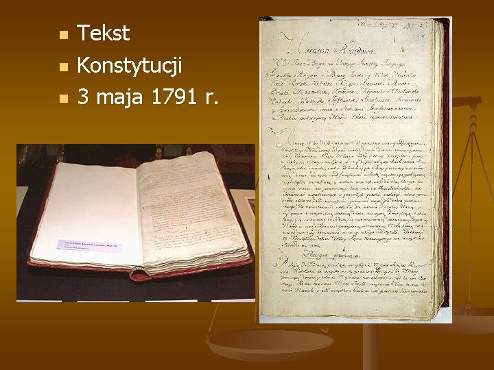 n n n Tekst Konstytucji 3 maja 1791 r. 