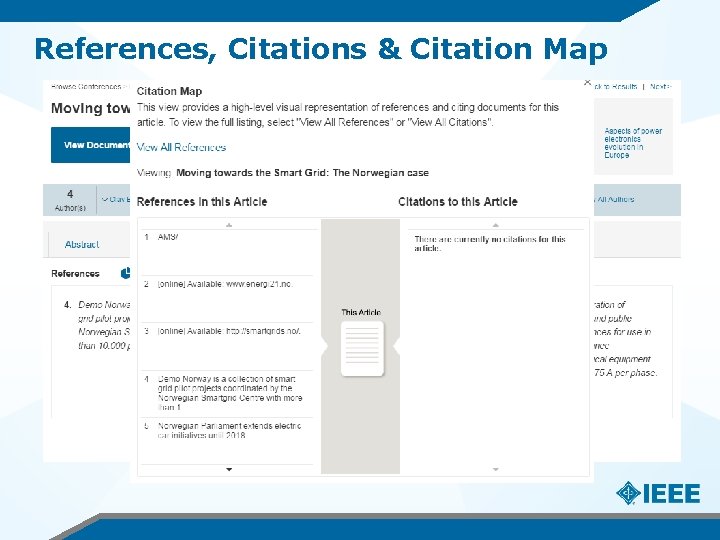 References, Citations & Citation Map 