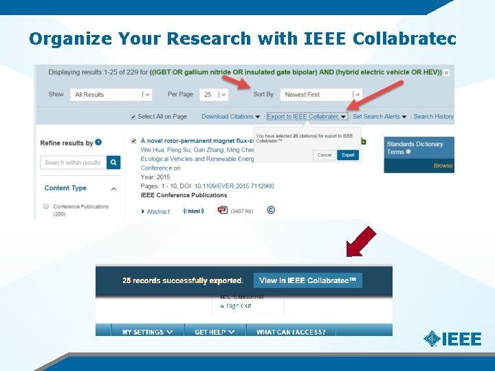 Organize Your Research with IEEE Collabratec 