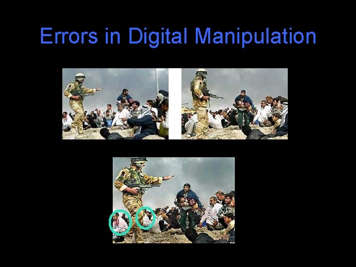 Errors in Digital Manipulation 