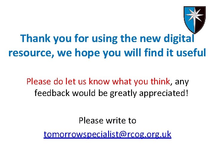 Thank you for using the new digital resource, we hope you will find it