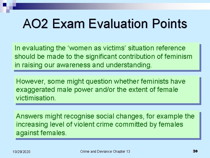 AO 2 Exam Evaluation Points In evaluating the ‘women as victims’ situation reference should AO 2 Exam Evaluation Points In evaluating the ‘women as victims’ situation reference should