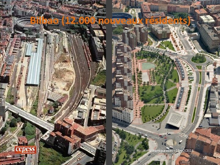 Bilbao (12. 000 nouveaux résidents) Villes nouvelles – 19/02/2014 15 