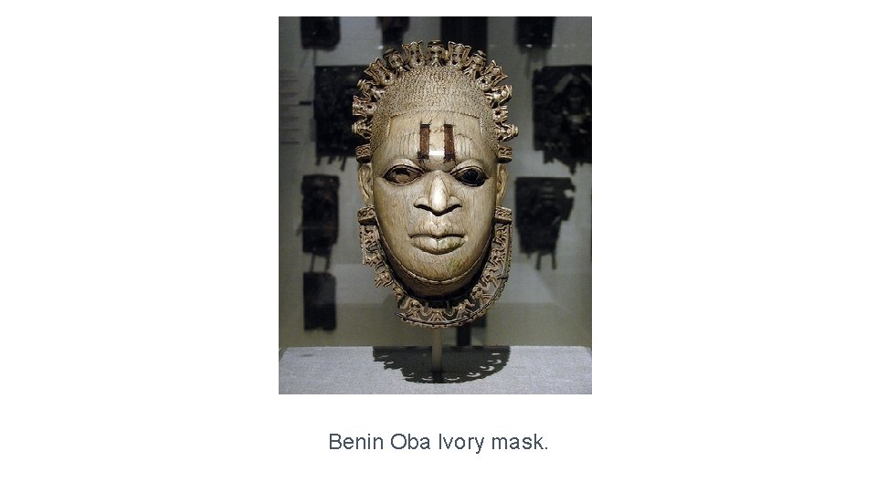 Benin Oba Ivory mask. 