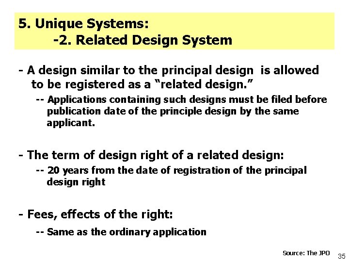 5. Unique Systems: -2. Related Design System - A design similar to the principal