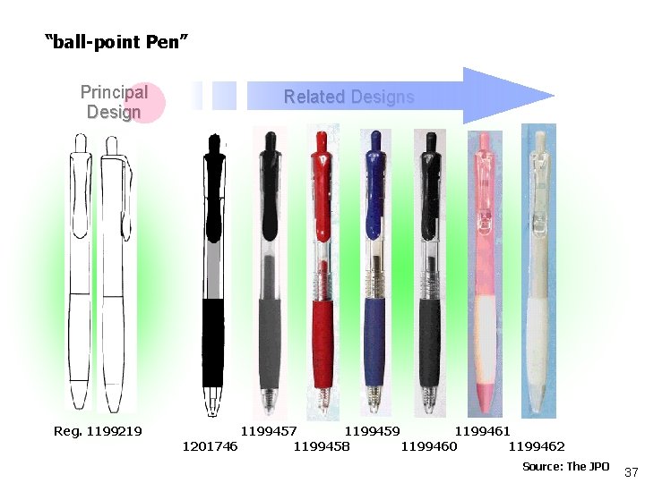 “ball-point Pen” Principal Design Reg. 1199219 Related Designs 1199457 1199459 1199461 1201746 1199458 1199460