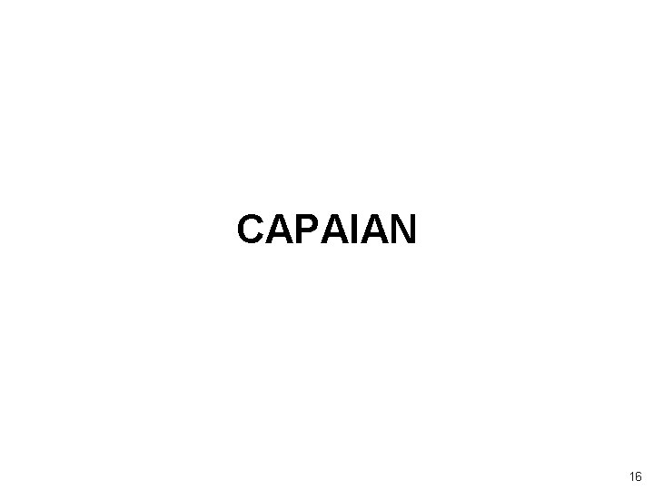 CAPAIAN 16 