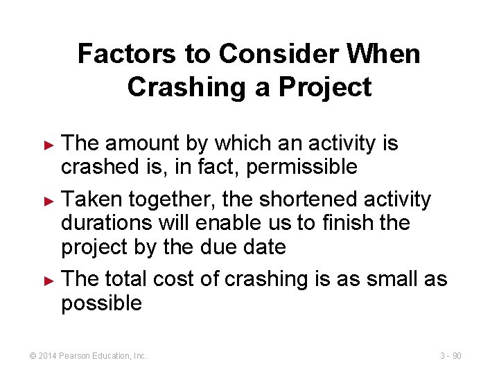 Factors to Consider When Crashing a Project The amount by which an activity is