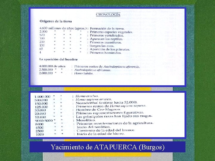 Yacimiento de ATAPUERCA (Burgos) 