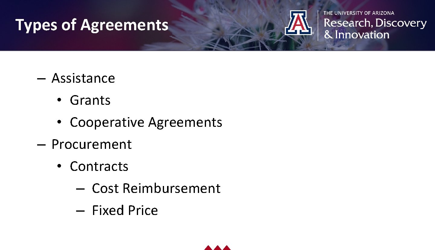 Drag picture to placeholder or click icon to add Types of Agreements – Assistance