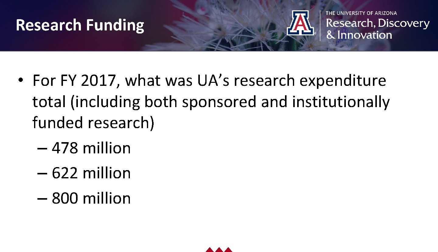 Drag picture to placeholder or click icon to add Research Funding • For FY