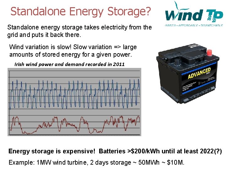 Standalone Energy Storage? Standalone energy storage takes electricity from the grid and puts it