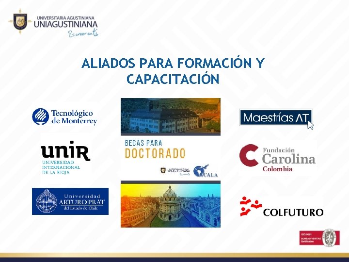 ALIADOS PARA FORMACIÓN Y CAPACITACIÓN 