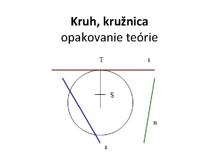 Kruh, kružnica opakovanie teórie 