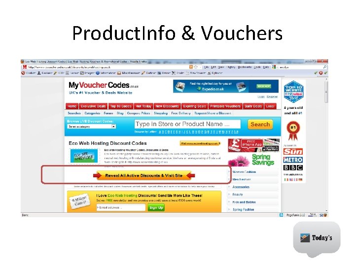 Product. Info & Vouchers 