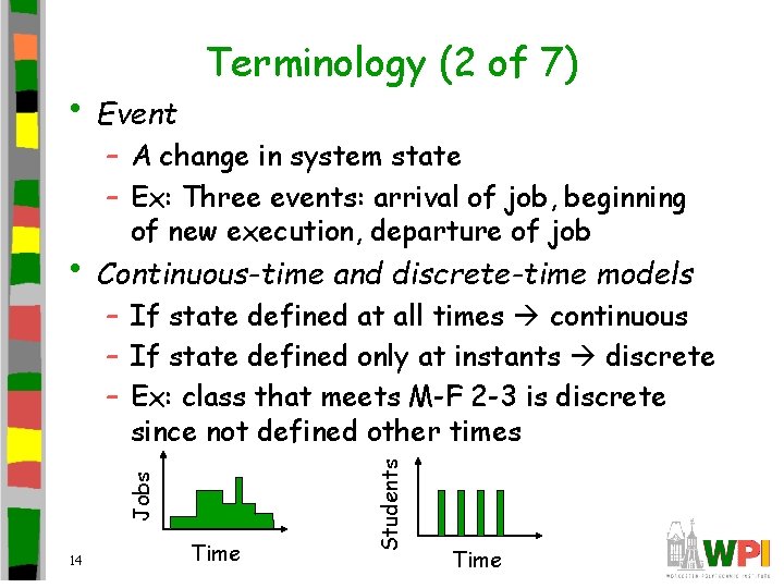  • Event Terminology (2 of 7) – A change in system state –