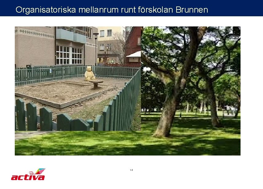 Organisatoriska mellanrum runt förskolan Brunnen 14 