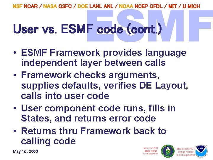 NSF NCAR / NASA GSFC / DOE LANL / NOAA NCEP GFDL / MIT