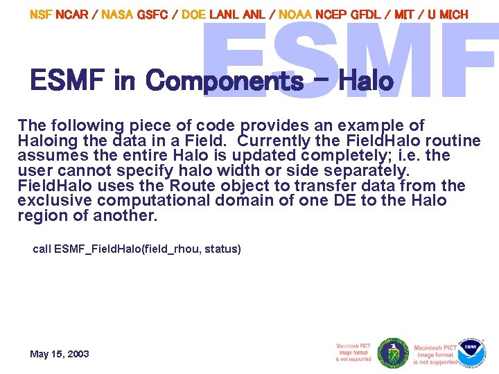 NSF NCAR / NASA GSFC / DOE LANL / NOAA NCEP GFDL / MIT