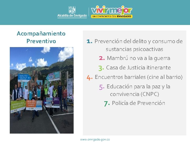 Acompañamiento Preventivo 1. Prevención delito y consumo de sustancias psicoactivas 2. Mambrú no va