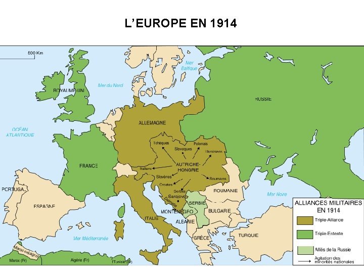 L’EUROPE EN 1914 
