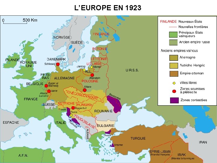 L’EUROPE EN 1923 