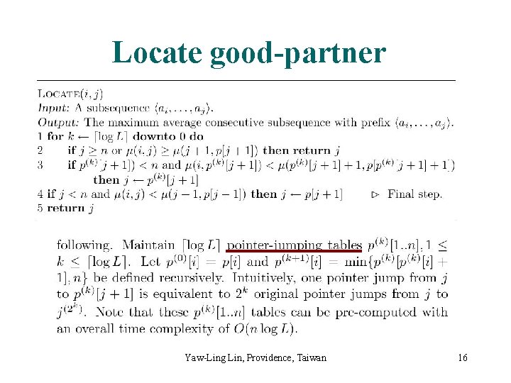 Locate good-partner Yaw-Ling Lin, Providence, Taiwan 16 