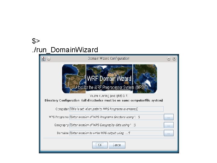 Membuat Domain $> . /run_Domain. Wizard 