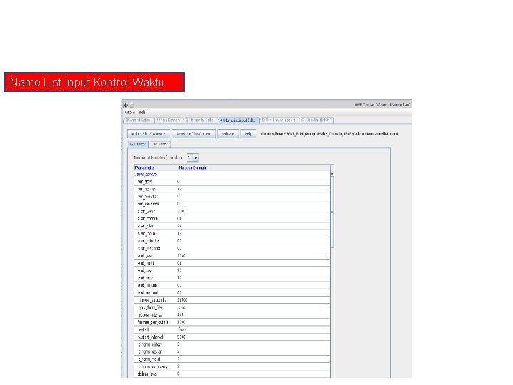 Membuat Domain Name List Input Kontrol Waktu 