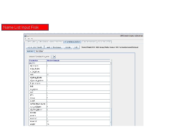 Membuat Domain Name List Input Fisik 