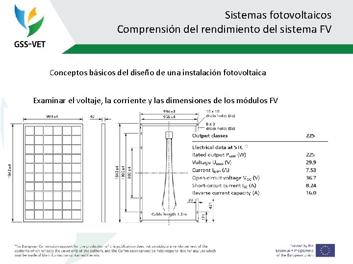 Sistemas fotovoltaicos Comprensión del rendimiento del sistema FV Conceptos básicos del diseño de una