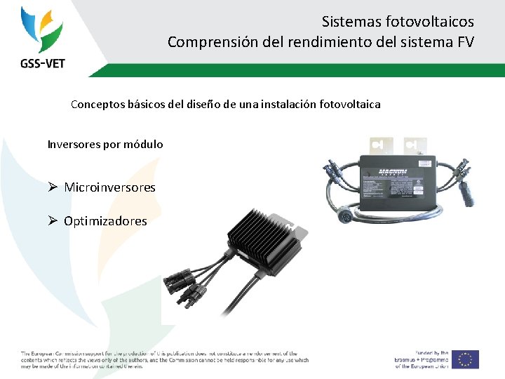 Sistemas fotovoltaicos Comprensión del rendimiento del sistema FV Conceptos básicos del diseño de una