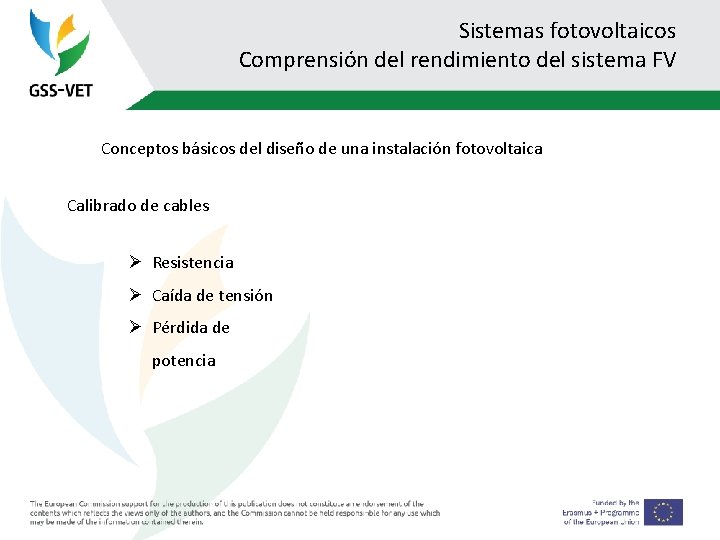 Sistemas fotovoltaicos Comprensión del rendimiento del sistema FV Conceptos básicos del diseño de una