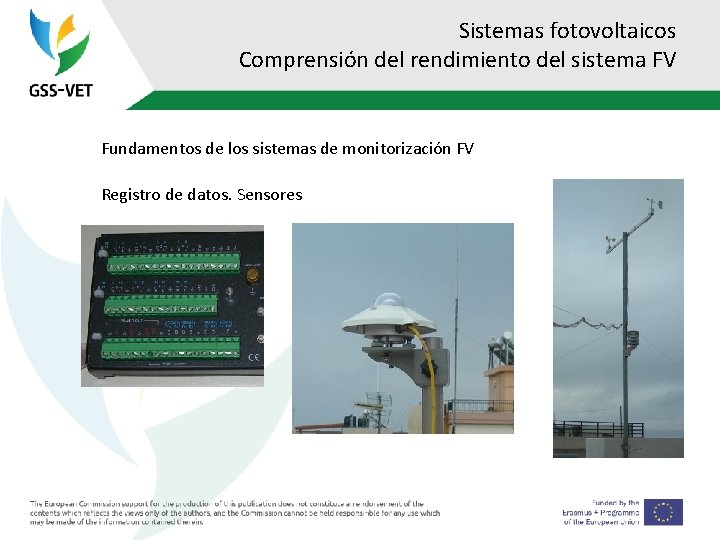 Sistemas fotovoltaicos Comprensión del rendimiento del sistema FV Fundamentos de los sistemas de monitorización