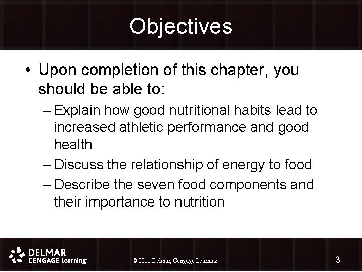 Objectives • Upon completion of this chapter, you should be able to: – Explain